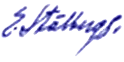 signature d'Ernests Štālbergs