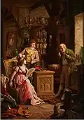 La Visite chez l'antiquaire (1877).