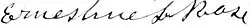 signature d'Ernestine Rose