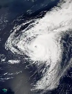 Ernesto à son apex le 16 août 2024.