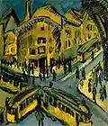 Peinture de 1912 d'Ernst Ludwig Kirchner représentant la Nollendorfplatz.