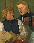 Double portrait de Carl Julius Milde et Friedrich Nerly par Erwin Speckter