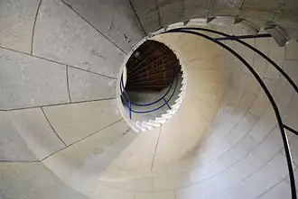 Escalier des bureaux de l'usine.