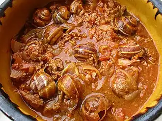 Escargots à la bordelaise (variante).