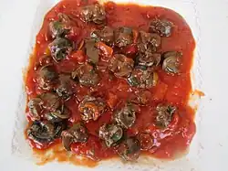 Escargots à la provençale, à la sauce tomate