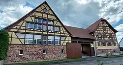 Maison à colombage.