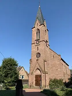 L'église lutherienne d'Eschbourg.