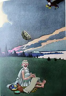 Dessin de la mort d'Eschyle.