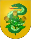 Serpent accolé à trois chardons. Liste des communes de La Rioja