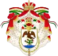 Blason de l'Empire mexicain de 1821 à 1823.