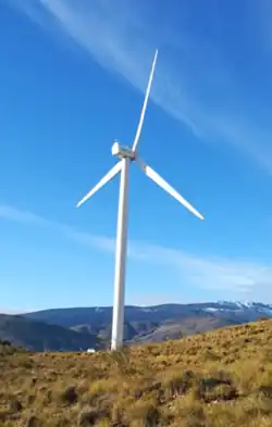Éolienne près d'Escúllar&nbsp;(es)