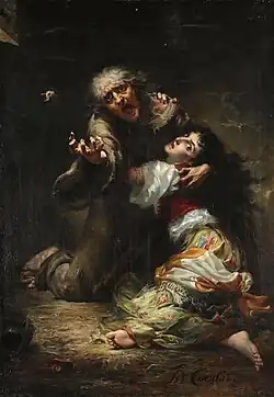 La Sachette suppliant qu'on épargne la vie de la Esmeralda (1891), localisation inconnue.