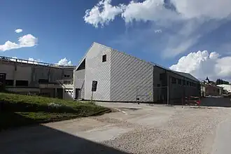 Arrière de la patinoire