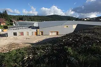 Façade ouest en chantier