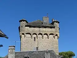 La partie supérieure.