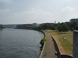 Liège, l'esplanade des Terrasses d'Avroy.