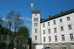 L'aile dite prussienne (XIXe&nbsp;siècle) appartenant aujourd'hui à l'Université Folkwang-Hochschule.