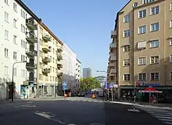 Essinge brogata österut.