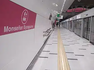 Un quai de la station.