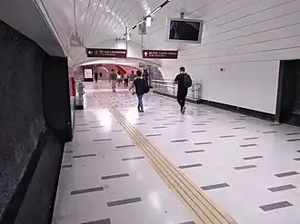 Zone de correspondance entre les lignes 3 et 5.