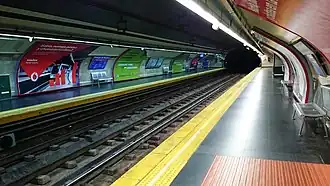 Image illustrative de l’article Príncipe de Vergara (métro de Madrid)