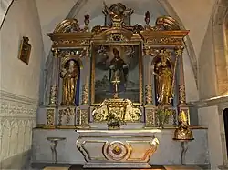 Le retable de la chapelle Saint-Fleuret.