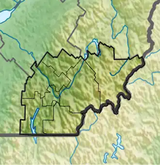 (Voir situation sur carte : Estrie)