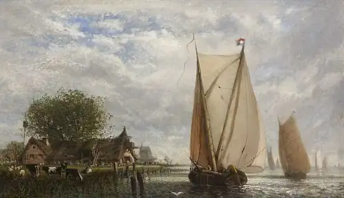 Estuaire en Hollande, localisation inconnue.