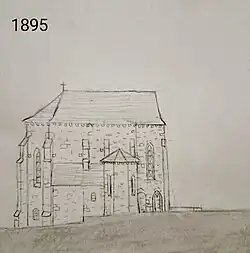 destruction de l'ancien clocher