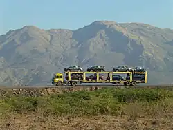 Trafic au bord du lac