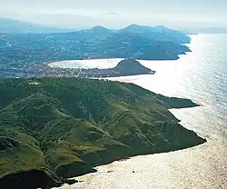 Vue du mont Ulia et de Saint-Sébastien.