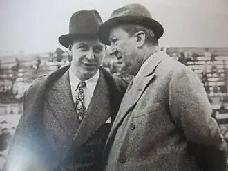 Ettore et Jean Bugatti dans les années 1930.