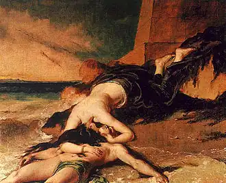 Héro et Léandre, 1828.