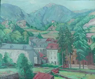 « Ax-les-Thermes », 1930, huile sur toile, 36x44 cm. Collection privée.