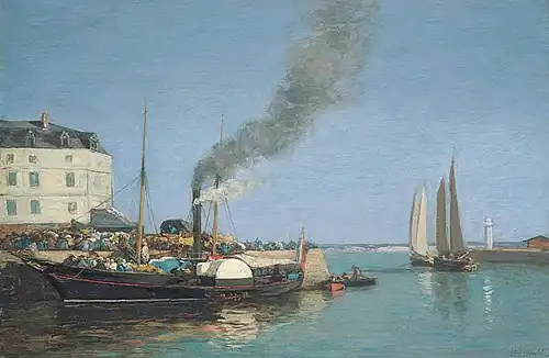Honfleur, la jetée, vers 1854-1857, Fondation de l'Hermitage, Lausanne.