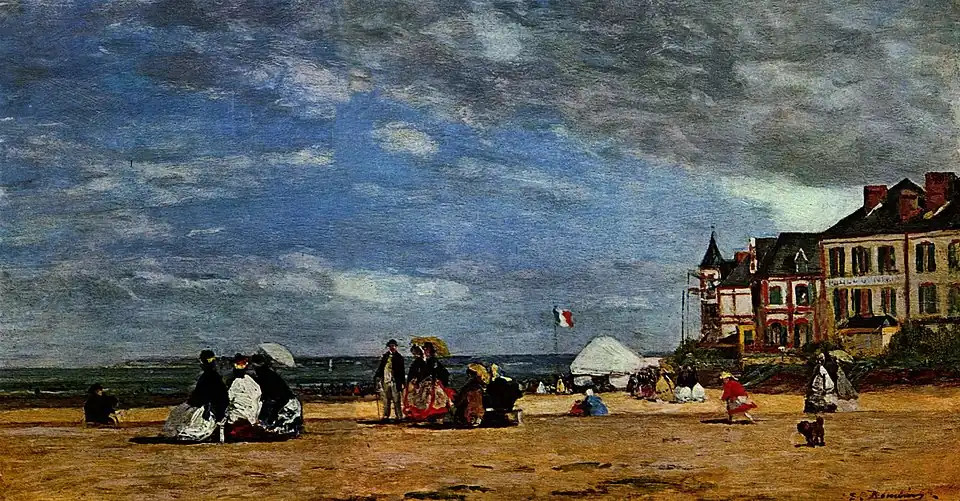 La Plage de Trouville (1864).