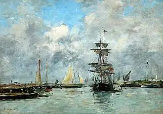 Le Port de Trouville, 1880-1885,Manchester Art Gallery.