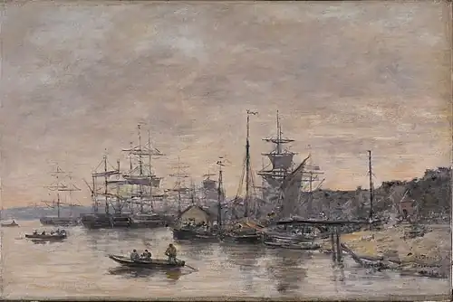 Bordeaux, le port, 1874Baltimore, Walters Art Museum.