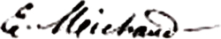 signature d'Eugène Michaud