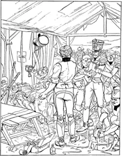 Illustration pour La Panacée du capitaine Hauteroche d'Octave Uzanne (1899).