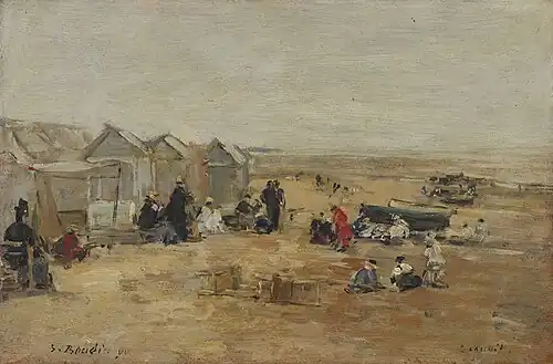 Deauville, Scène de plage, 1890Collection privée, Vente 2020