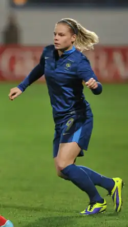 Eugénie Le Sommer avec la France