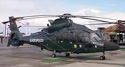 Ancien Eurocopter EC 155 de la BGS avec nouveau marquage de la Bundespolizei.