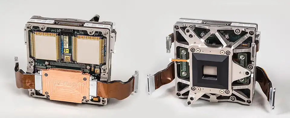 Plan focal de la caméra thermique E-THEMIS.