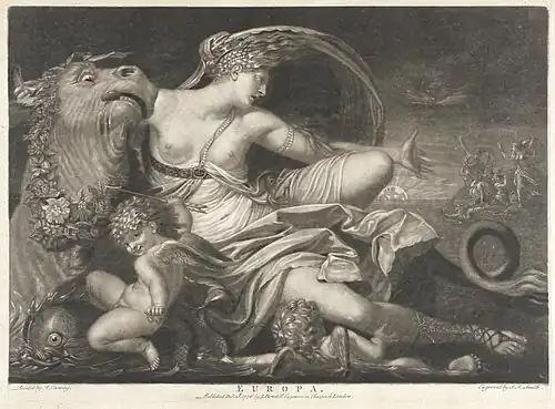 5. John Raphael Smith, Europa, 1776, Musée d'art du comté de Los Angeles.
