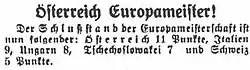 Coupure de presse d'un journal germanophone de 1932.
