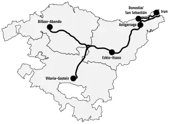 Voir la carte de la ligne.