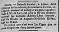 Évasion, Le Midi, 28 mai 1877.