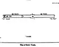 Plan de la tombe dessiné par Richard Francis Burton, 1857.