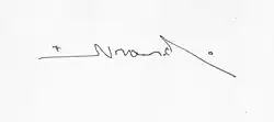 signature d'André Evrard